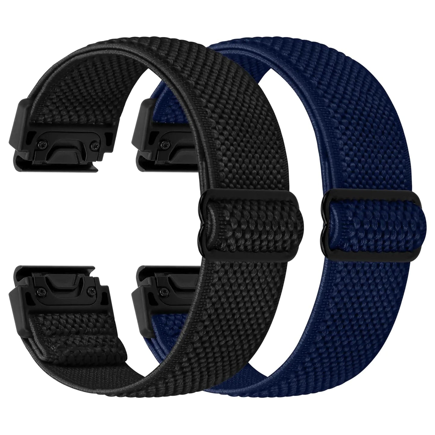 22mm Watch Bands for Garmin Fenix 8 47mm/Fenix E 47mm/Fenix 7/Fenix 7 Pro/Fenix 6/Fenix 6 Pro/Fenix 5/5 Plus/Instinct 2/Epix Gen 2/Approach S62/S60 Band, Quickfit Elastic Nylon Strap Wristband - Catch Cards