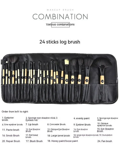24 Pcs Professional Makeup Brush Set - Catch Cards