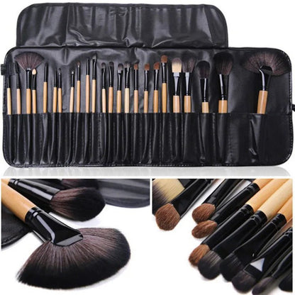 24 Pcs Professional Makeup Brush Set - Catch Cards