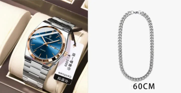 SlimLine Waterproof Quartz Watch WEM Support (www.WEM.support)