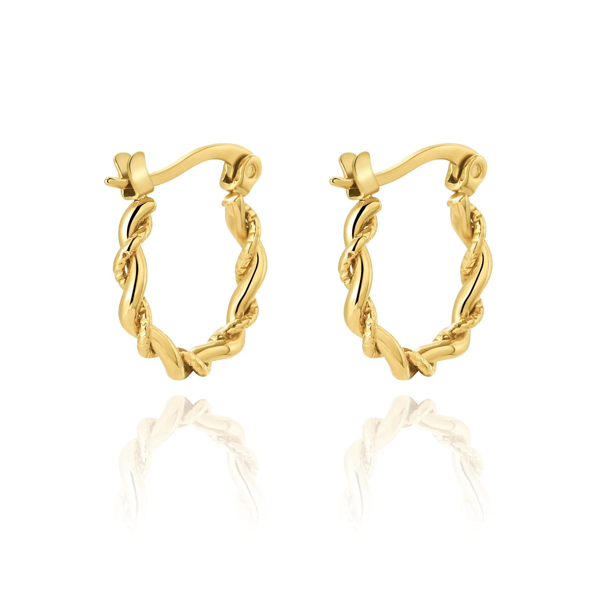 Gold-Plated Crescent Earrings HejK.com