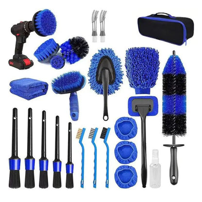26Pcs Car Detailing Brush Set Drill - Catch Cards