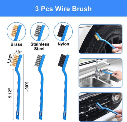 26Pcs Car Detailing Brush Set Drill - Catch Cards