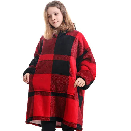 Women's Hooded Pullover Sweater Blanket WEM Support (www.WEM.support)