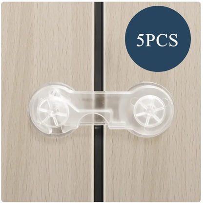 Transparent Baby Safety Lock for Cabinet Doors WEM Support (www.WEM.support)