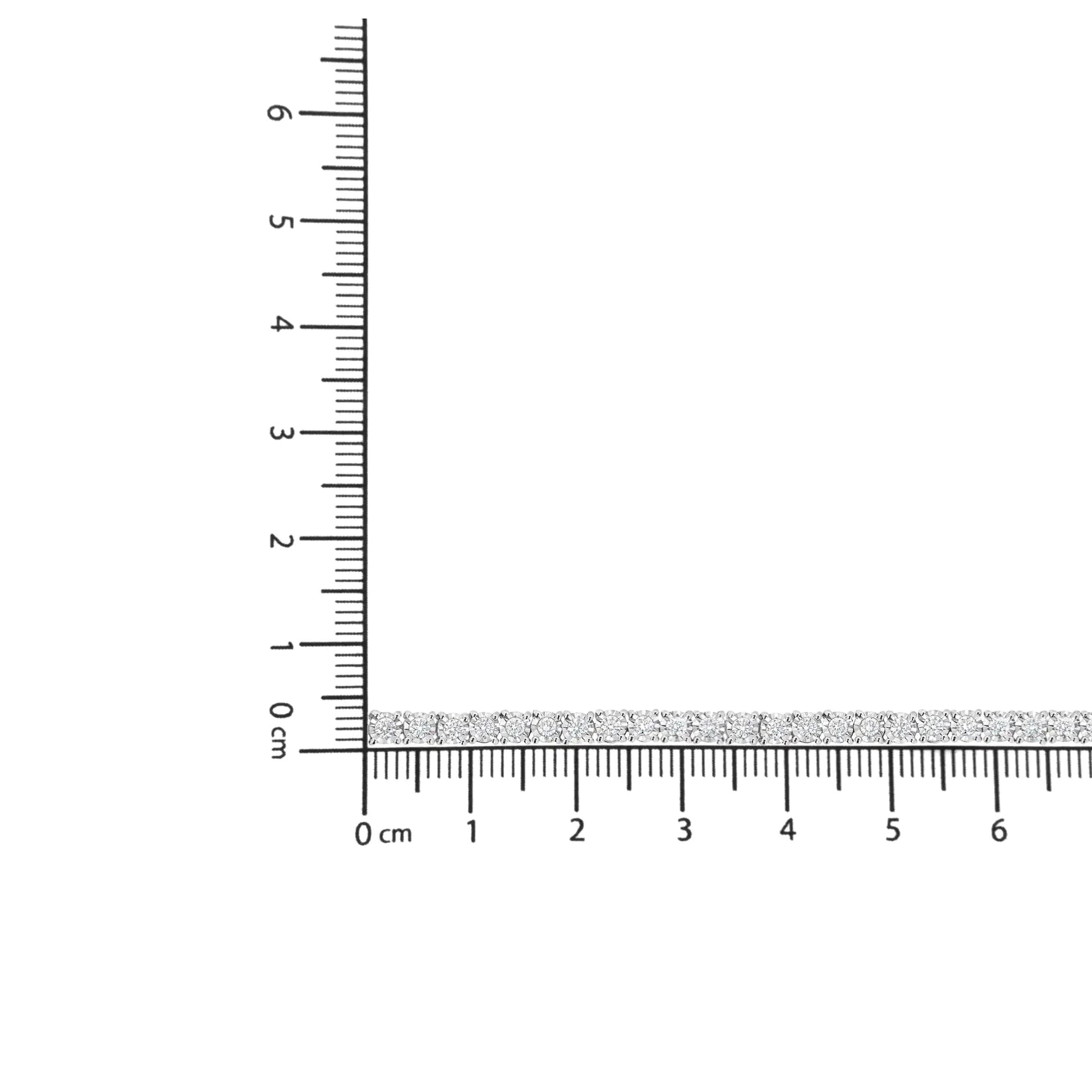 .925 Sterling Silver Lab Grown Diamond Illusion-Set Miracle Plate Tennis Bracelet - 7.25" Inches WEM Support (www.WEM.support)