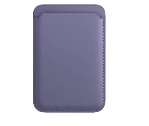 MagSafe Leather Card Case - Compatible with Apple, Magnetic Back Protective Case WEM Support (www.WEM.support)