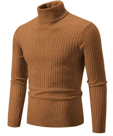 Men's Turtleneck Knitted Sweater WEM Support (www.WEM.support)