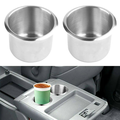 Universal Stainless Steel Cup Drink Holders for Car Boat Truck Marine Camper RV WEM Support (www.WEM.support)