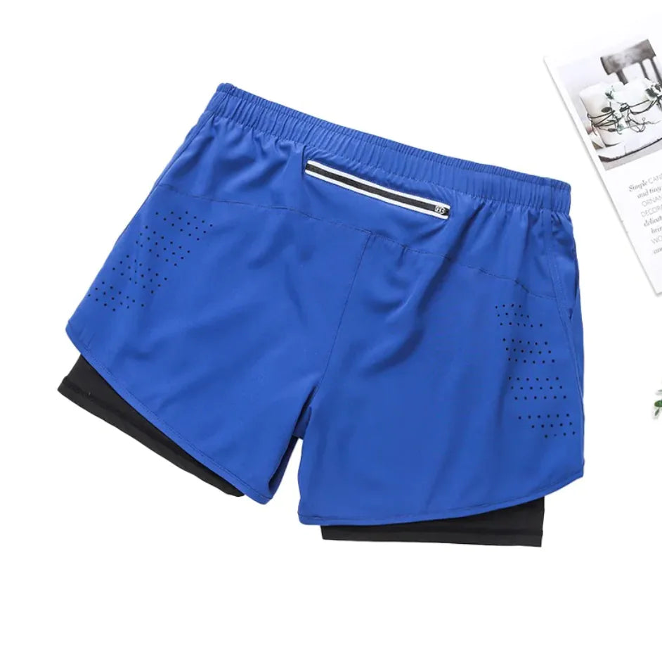 Men's Double-Layer Sports Shorts HejK.com