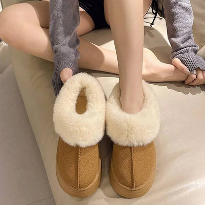 Women's Fashionable Fluffy Fur Slippers WEM Support (www.WEM.support)