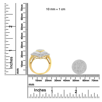 10K Yellow Gold Diamond Ballerina Ring (1 Cttw, I-J Color, I1-I2 Clarity) WEM Support (www.WEM.support)