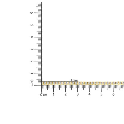Pulsera de Tenis de Eslabones Clásicos de Plata Esterlina .925 con Baño de Oro Amarillo de 14K y 2.0 Cttw de Diamantes (Color K-L, Claridad I2-I3) - 7-1/4" WEM Support (www.WEM.support)