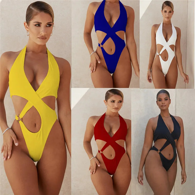 Sexy Slim One-Piece Swimsuit