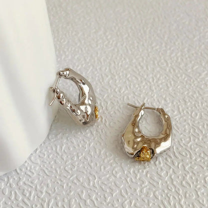 Geometric U-Shaped Stud Earrings WEM Support (www.WEM.support)