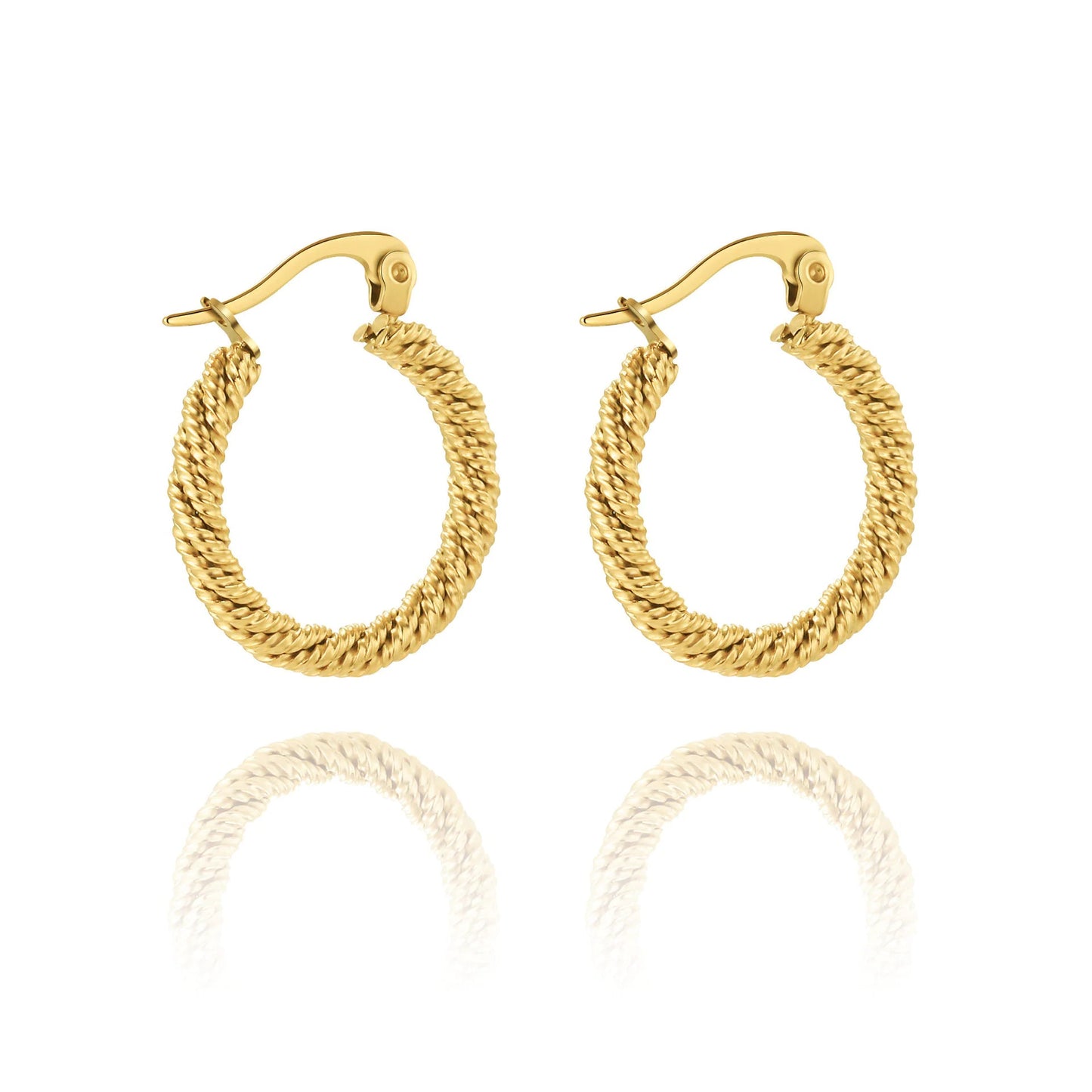 Gold-Plated Crescent Earrings HejK.com