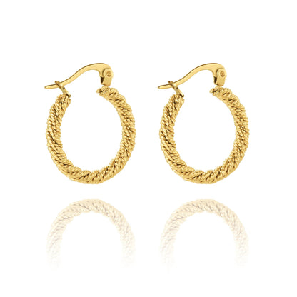 Gold-Plated Crescent Earrings HejK.com