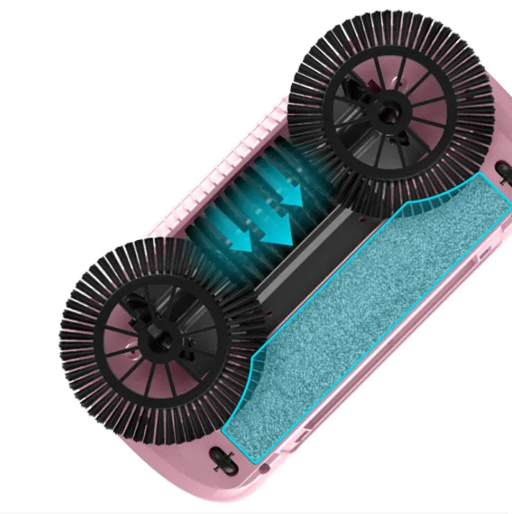 All-in-One Hand Push Sweeper & Mop WEM Support (www.WEM.support)