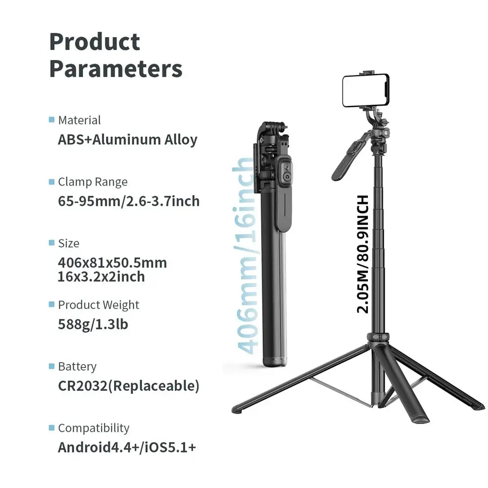 Auto Face Tracking Tripod with Stabilizer WEM Support (www.WEM.support)