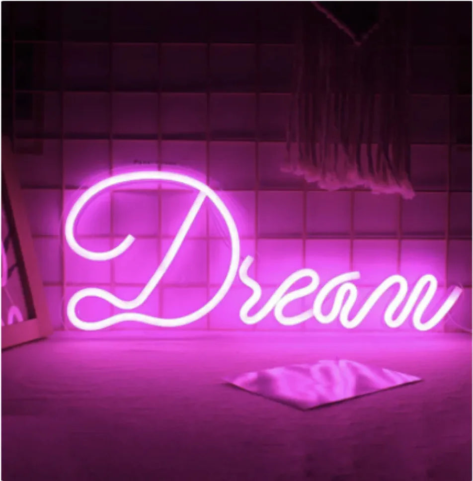 LED Neon Light Spaceman & Planet Wall Decor WEM Support (www.WEM.support)