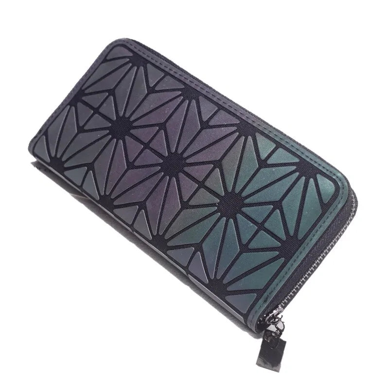 Slim Thin Geometric-Patterned Wallet WEM Support (www.WEM.support)
