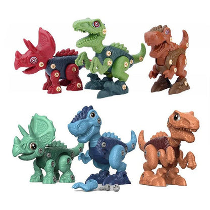 3 In 1 DIY Dinosaur Assemble Toy - Catch Cards