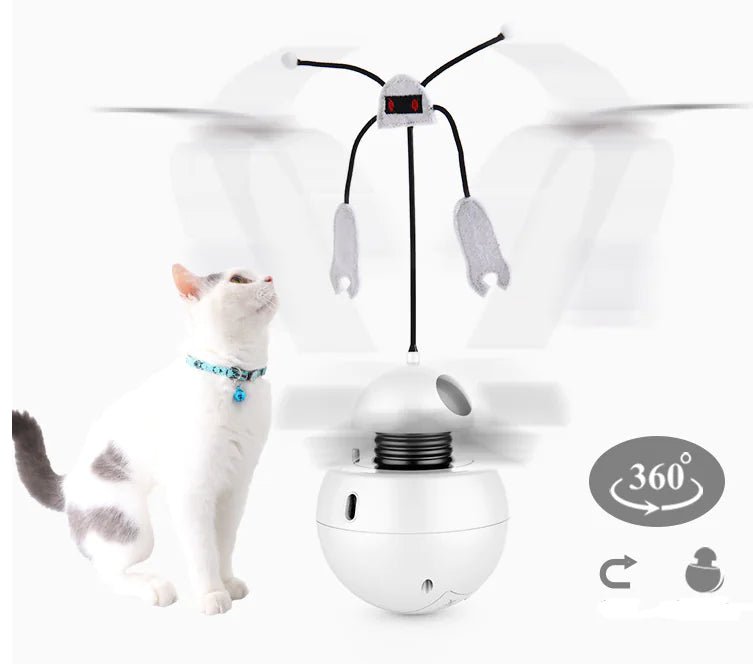 3 - in - 1 Robotic Laser Cat Toy for Pets - Catch Cards