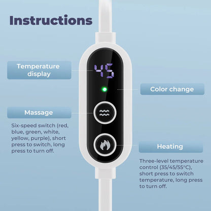 3 - Level Hot Compress Electric Steam Eye Mask - Catch Cards