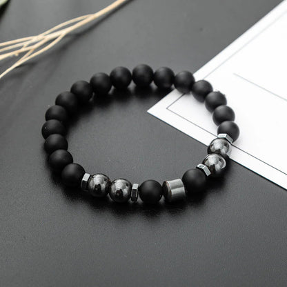 Frosted Stone Magnet Bracelet WEM Support (www.WEM.support)