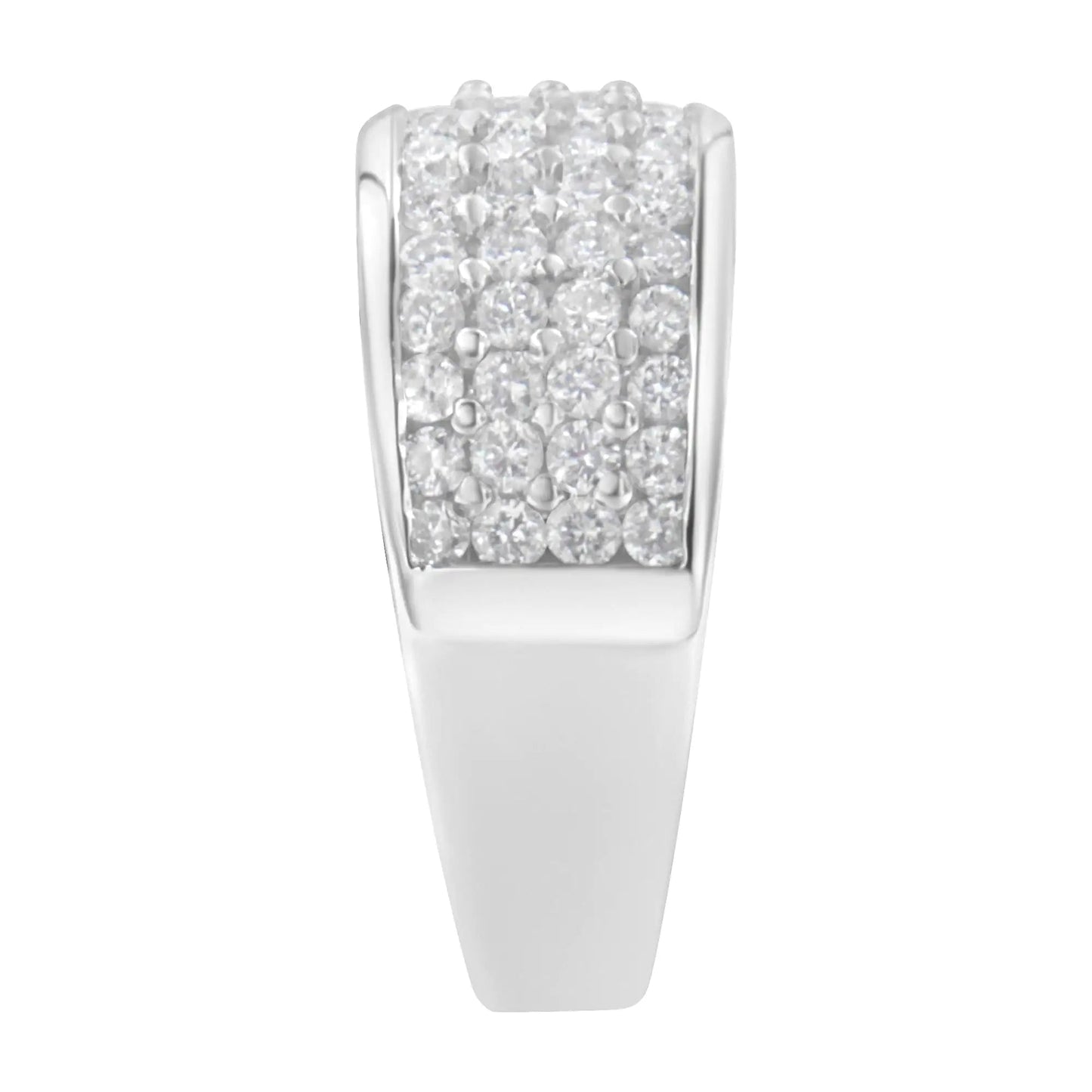 14K White Gold Round Cut Diamond Ring (1.0 Cttw, H-I Color, SI2-I1 Clarity) WEM Support (www.WEM.support)