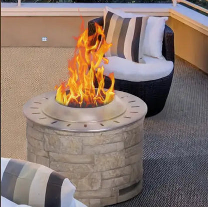 Stackstone Look Smokeless Firepit With Wood PelletTwigWood As The Fuel WEM Support (www.WEM.support)