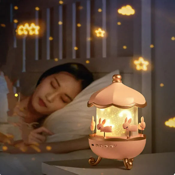 Projetor Musical Giratório de Coelho WEM Support (www.WEM.support)