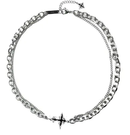 Men's  Cross Bracelet and  Necklace Titanium Steel WEM Support (www.WEM.support)