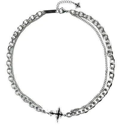 Men's  Cross Bracelet and  Necklace Titanium Steel WEM Support (www.WEM.support)
