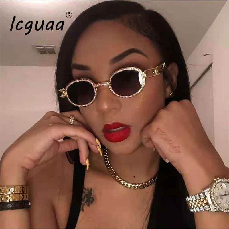 Diamond-Studded Steampunk Sunglasses WEM Support (www.WEM.support)