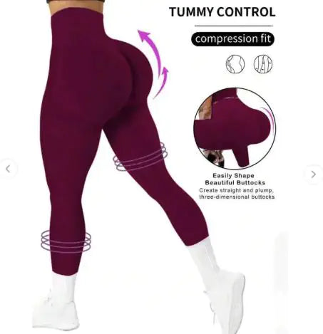 Seamless Yoga Pants High Waist WEM Support (www.WEM.support)