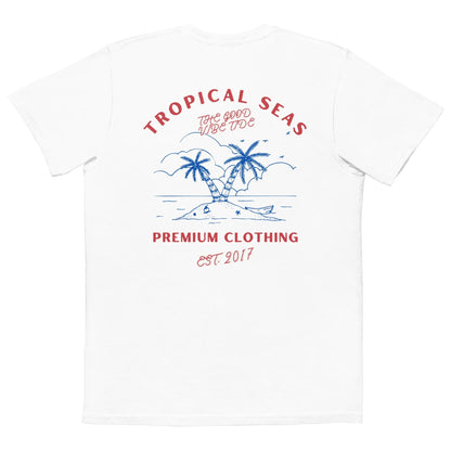 Tropical 4th of July Pocket T-shirt WEM Support (www.WEM.support)