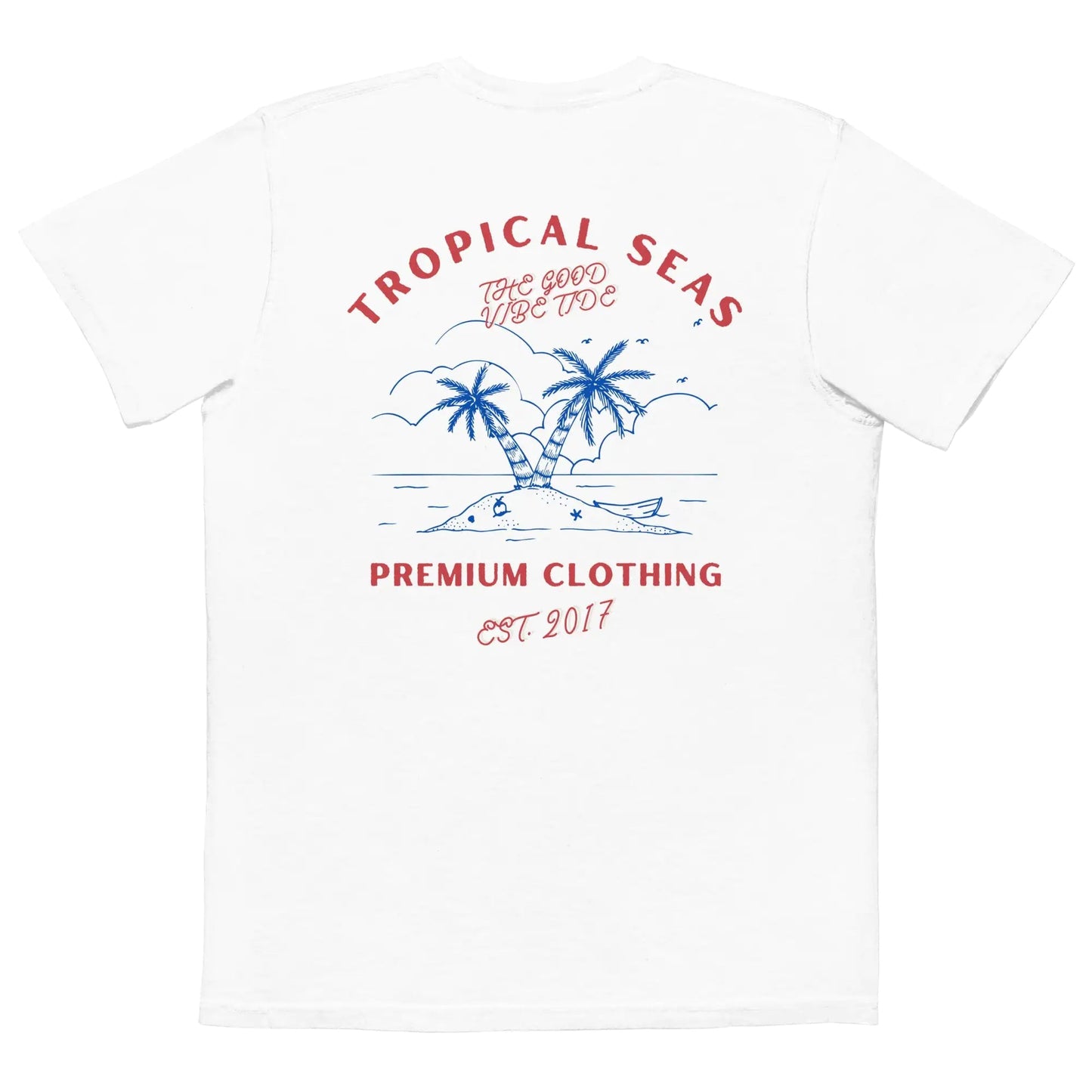 Tropical 4th of July Pocket T-shirt WEM Support (www.WEM.support)
