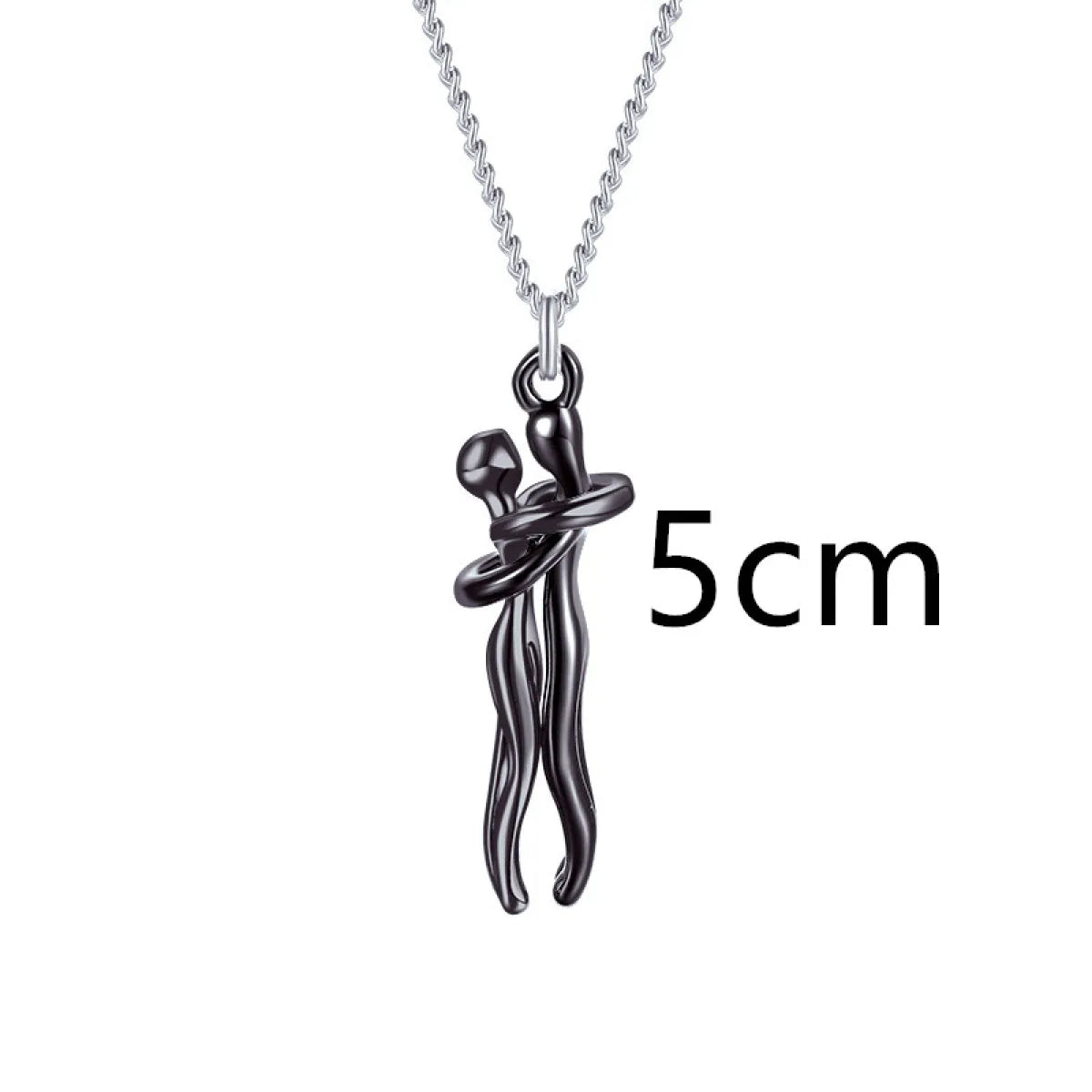 Couple Hugging Pendant Necklace for Women WEM Support (www.WEM.support)