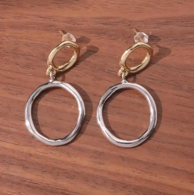 Geometric U-Shaped Stud Earrings WEM Support (www.WEM.support)