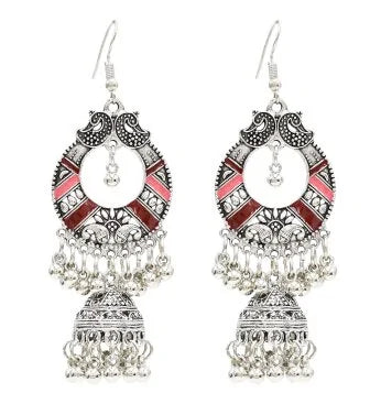 Egypt Vintage Silver Alloy Earrings for Women WEM Support (www.WEM.support)