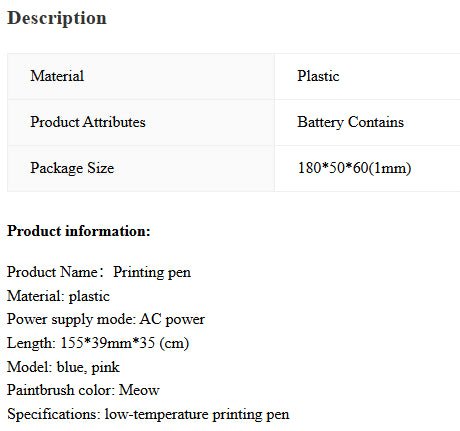 3D Drawing Pen - Catch Cards