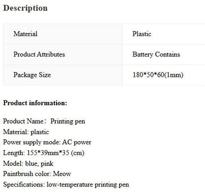 3D Drawing Pen - Catch Cards