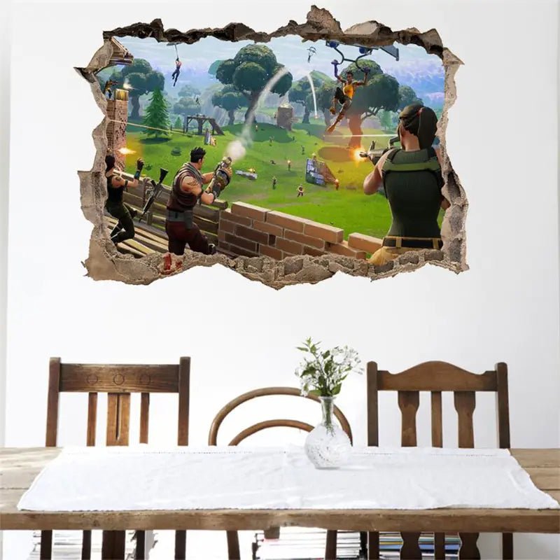 3D Fortnite PVC Wall Stickers for Home Decor - Catch Cards
