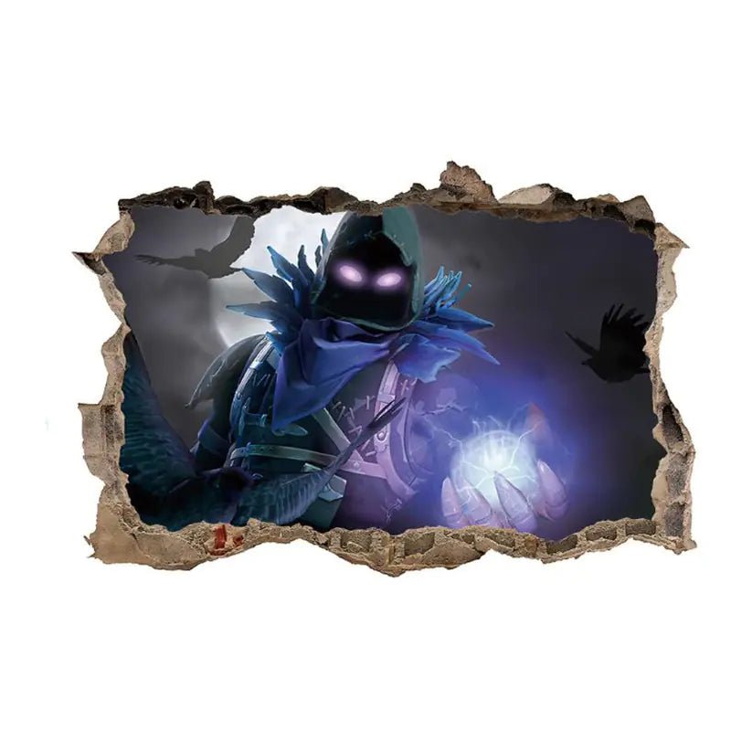 3D Fortnite PVC Wall Stickers for Home Decor - Catch Cards