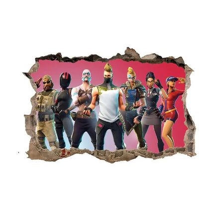 3D Fortnite PVC Wall Stickers for Home Decor - Catch Cards