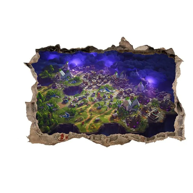 3D Fortnite PVC Wall Stickers for Home Decor - Catch Cards