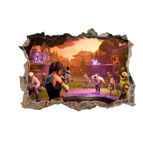 3D Fortnite PVC Wall Stickers for Home Decor - Catch Cards