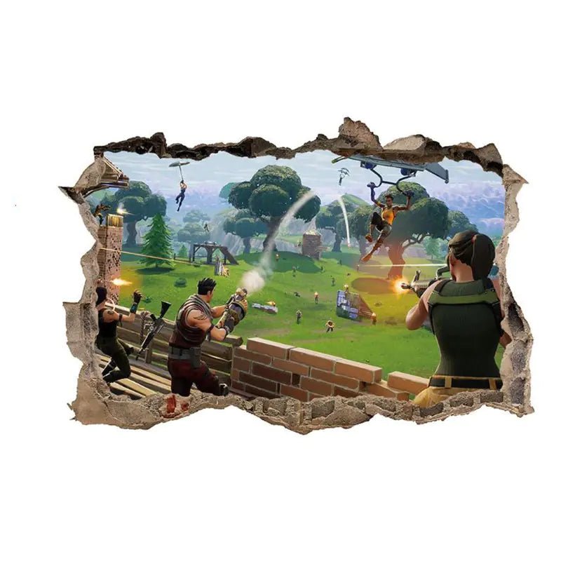3D Fortnite PVC Wall Stickers for Home Decor - Catch Cards
