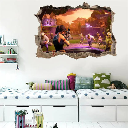 3D Fortnite PVC Wall Stickers for Home Decor - Catch Cards